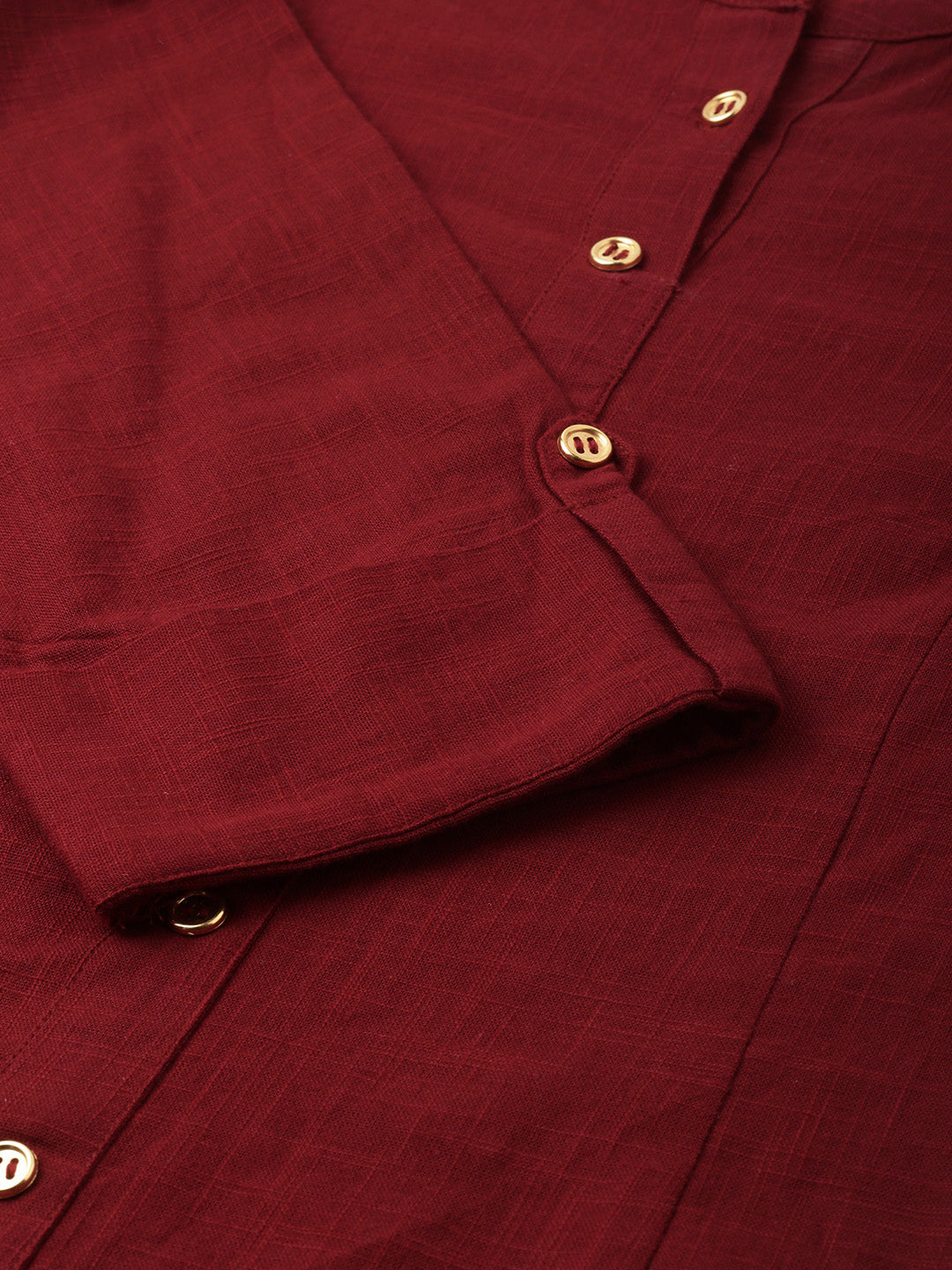 Fashion Plus Store Women's Cotton Slub Calf Length 3/4th Sleeve Straight Kurta with Kalamkari Printed Palazzo