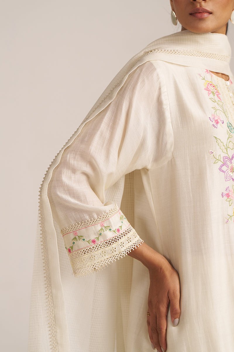 Pristine Embroidered Kurta Set