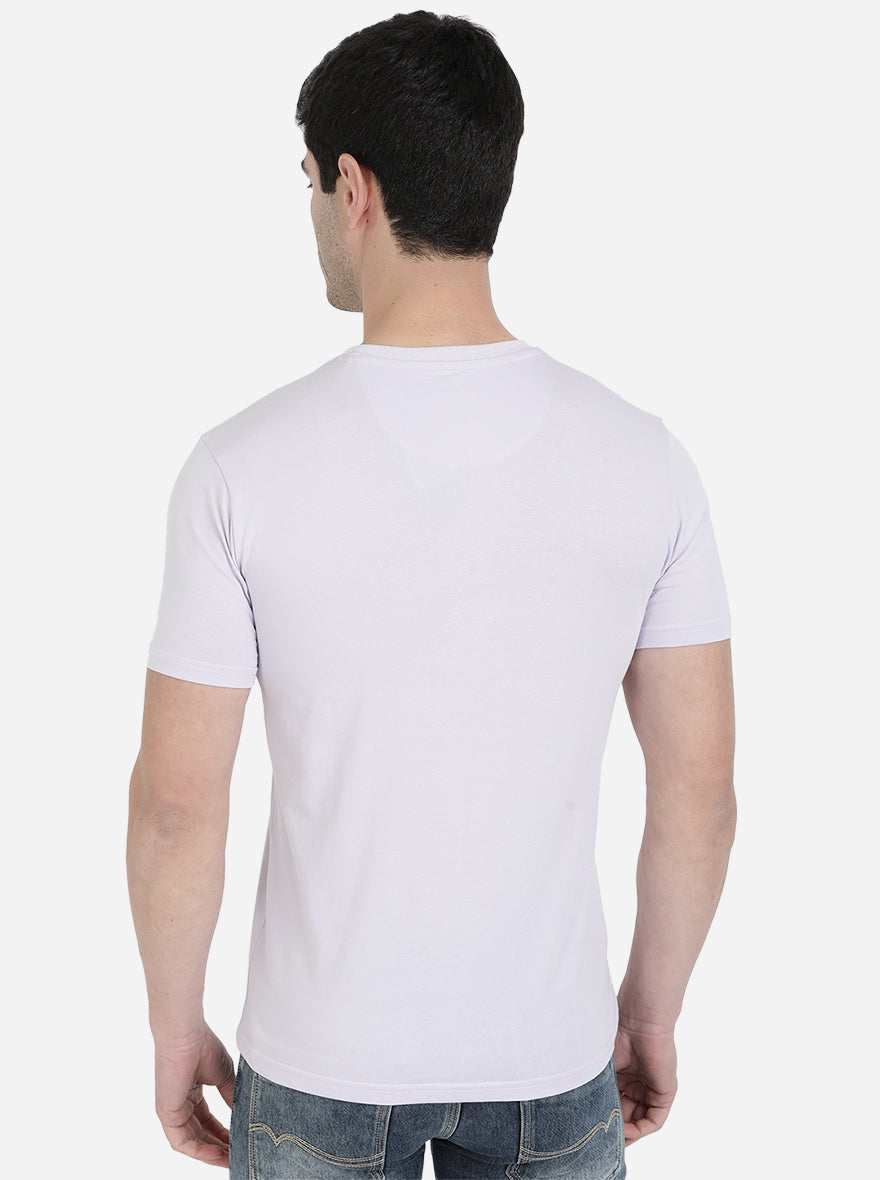 Cool Grey Solid Slim Fit T-Shirt | pehervi