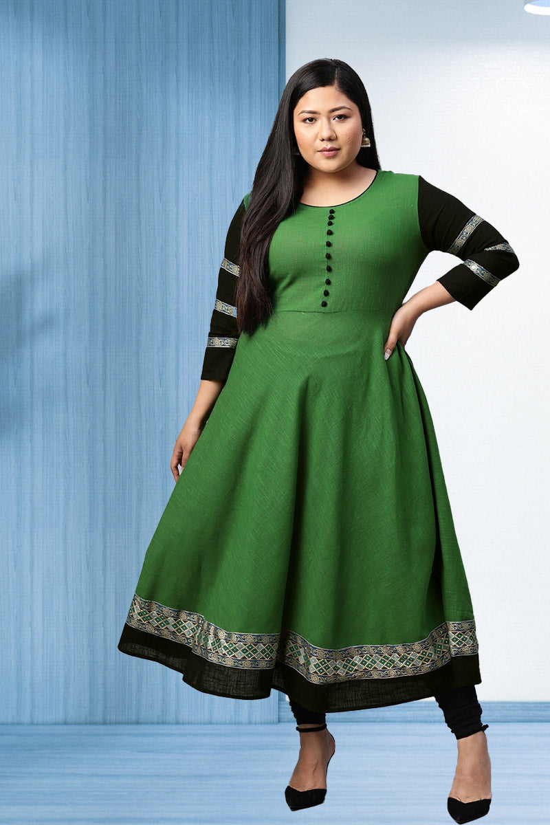 Fashion Plus Store Women's Rayon Anarkali Kurta