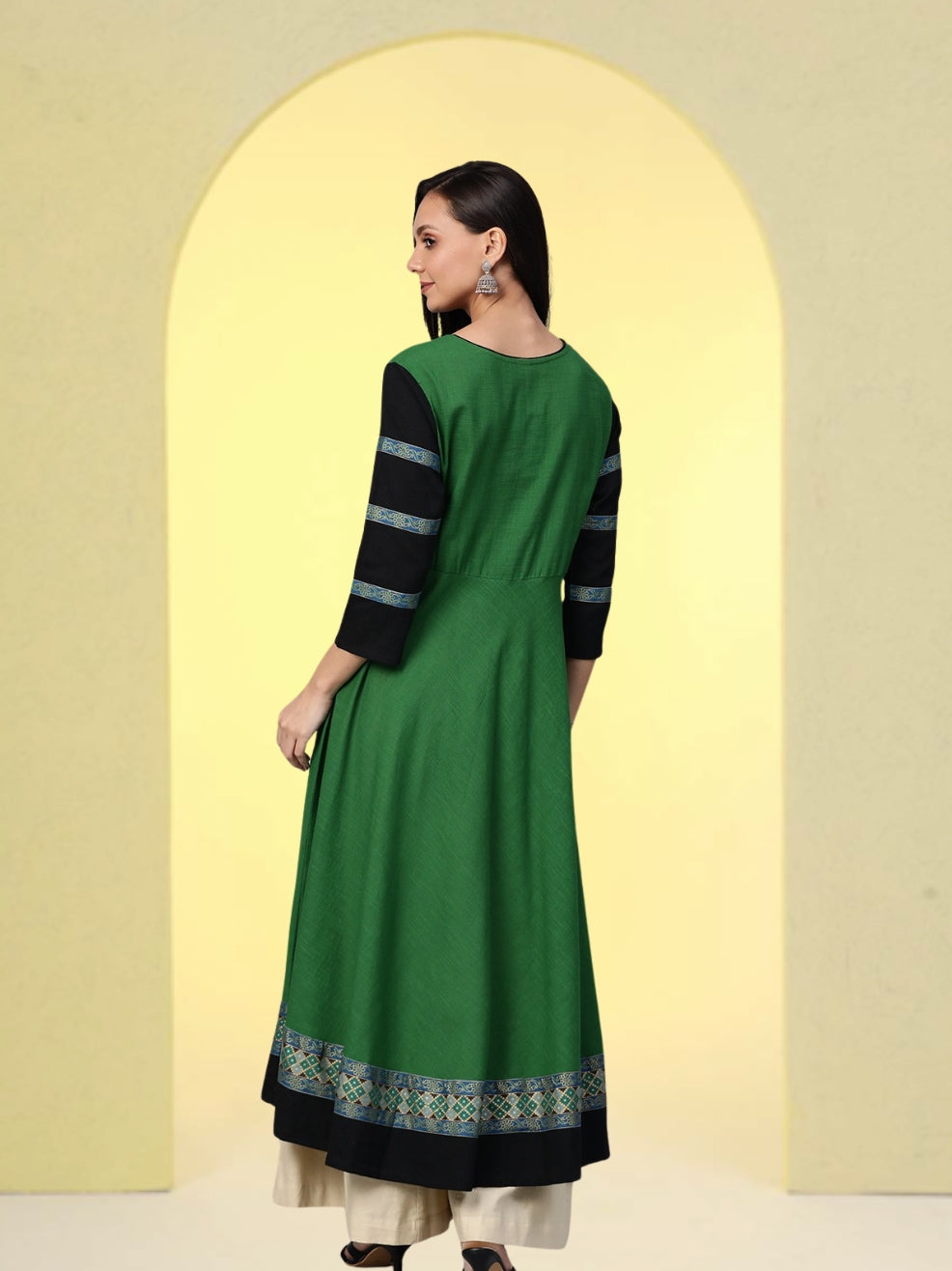 Fashion Plus Store Women's Rayon Anarkali Kurta