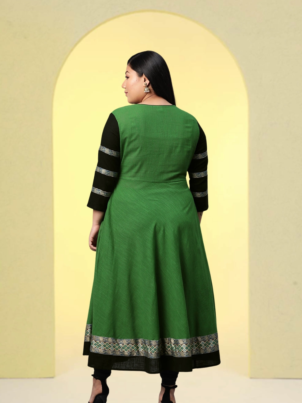 Fashion Plus Store Women's Rayon Anarkali Kurta