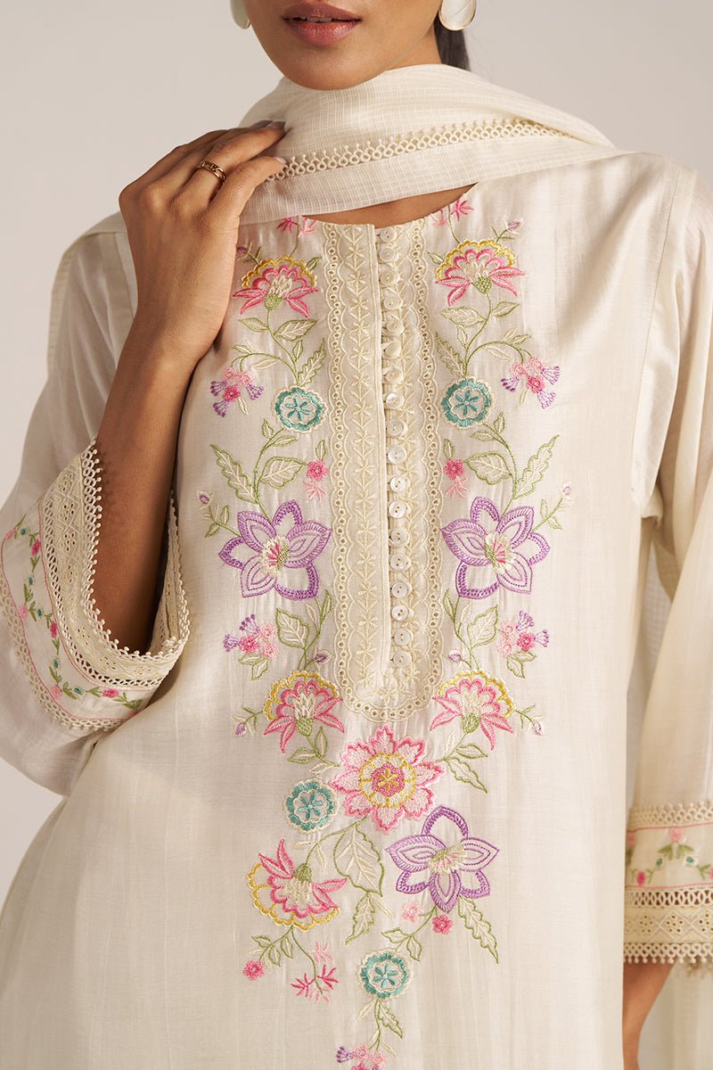 Pristine Embroidered Kurta Set