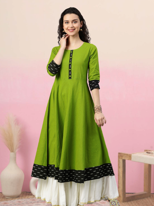 Printed Anarkali Kurta