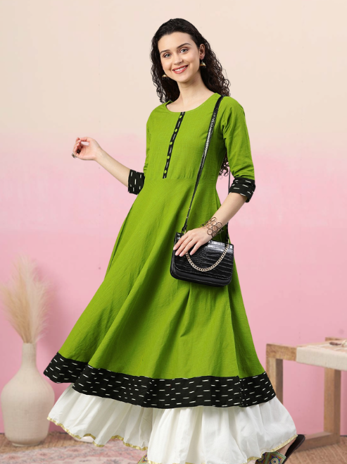 Printed Anarkali Kurta