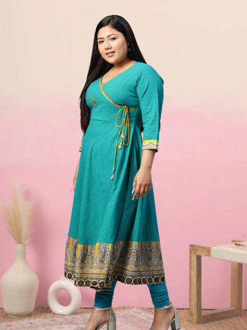 Patchwork Anarkali Kurta