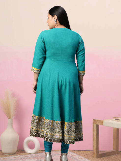 Patchwork Anarkali Kurta