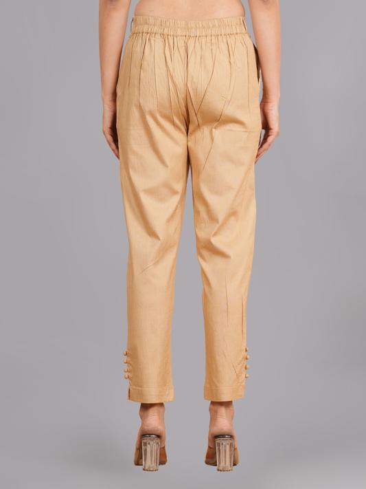 Beige Lycra Trouser (Beige)