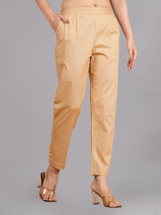 Beige Lycra Trouser (Beige)