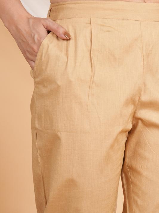 Beige Lycra Trouser (Beige)