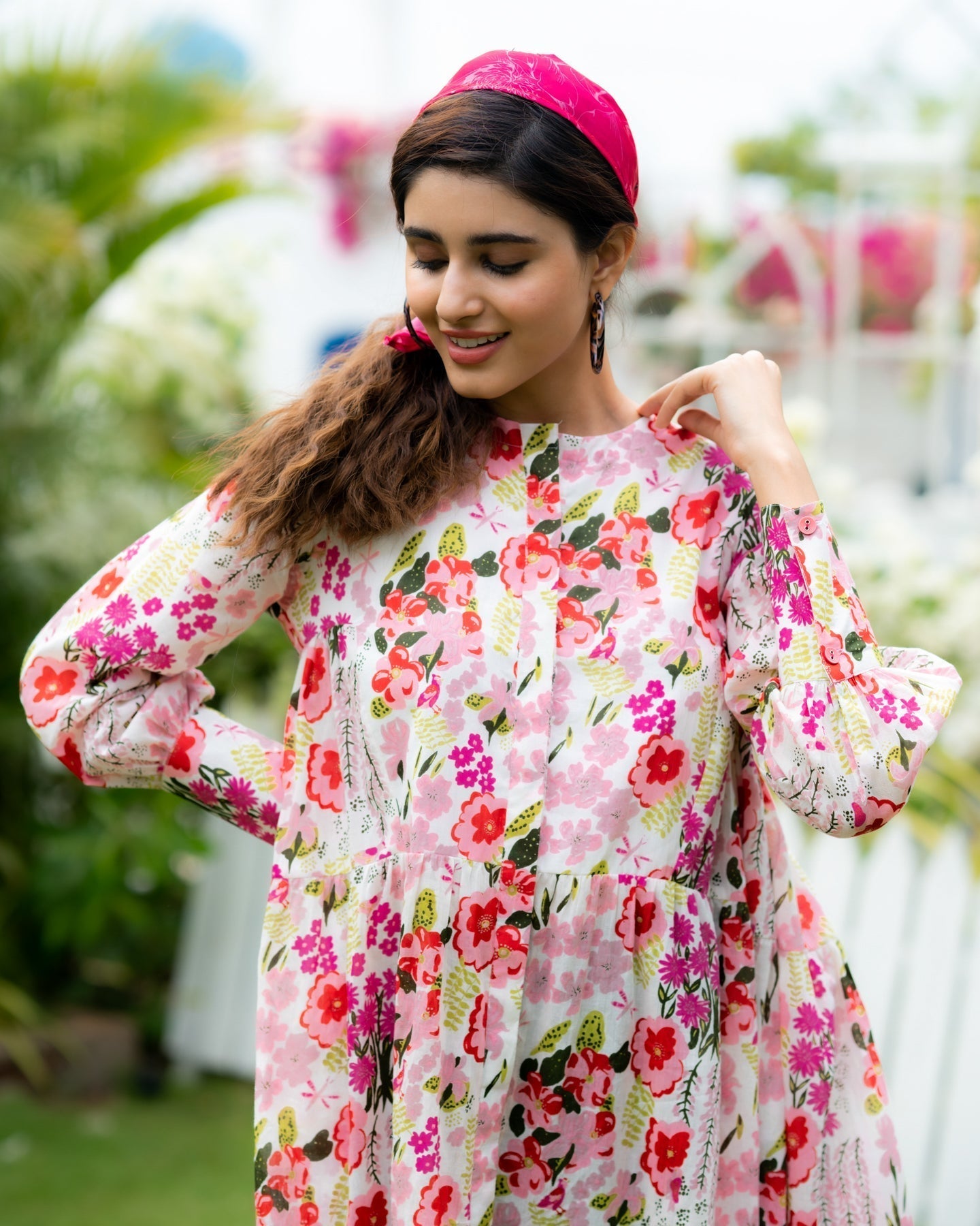 Printed Floral Maxi Dress