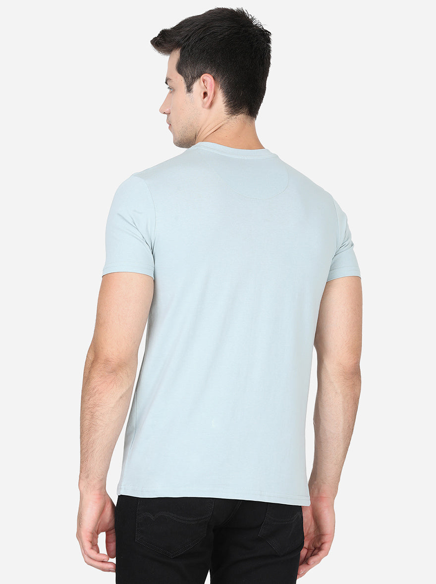 Could Blue Solid Slim Fit T-Shirt | pehervi